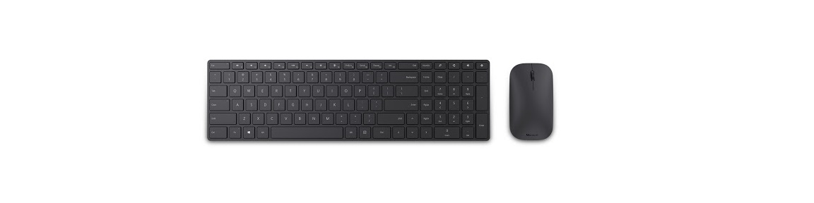 Bàn phím của Bộ bàn phím chuột không dây Microsoft Designer Bluetooth - 7N9-00028 có thiết kế fullsize đầy đủ phím